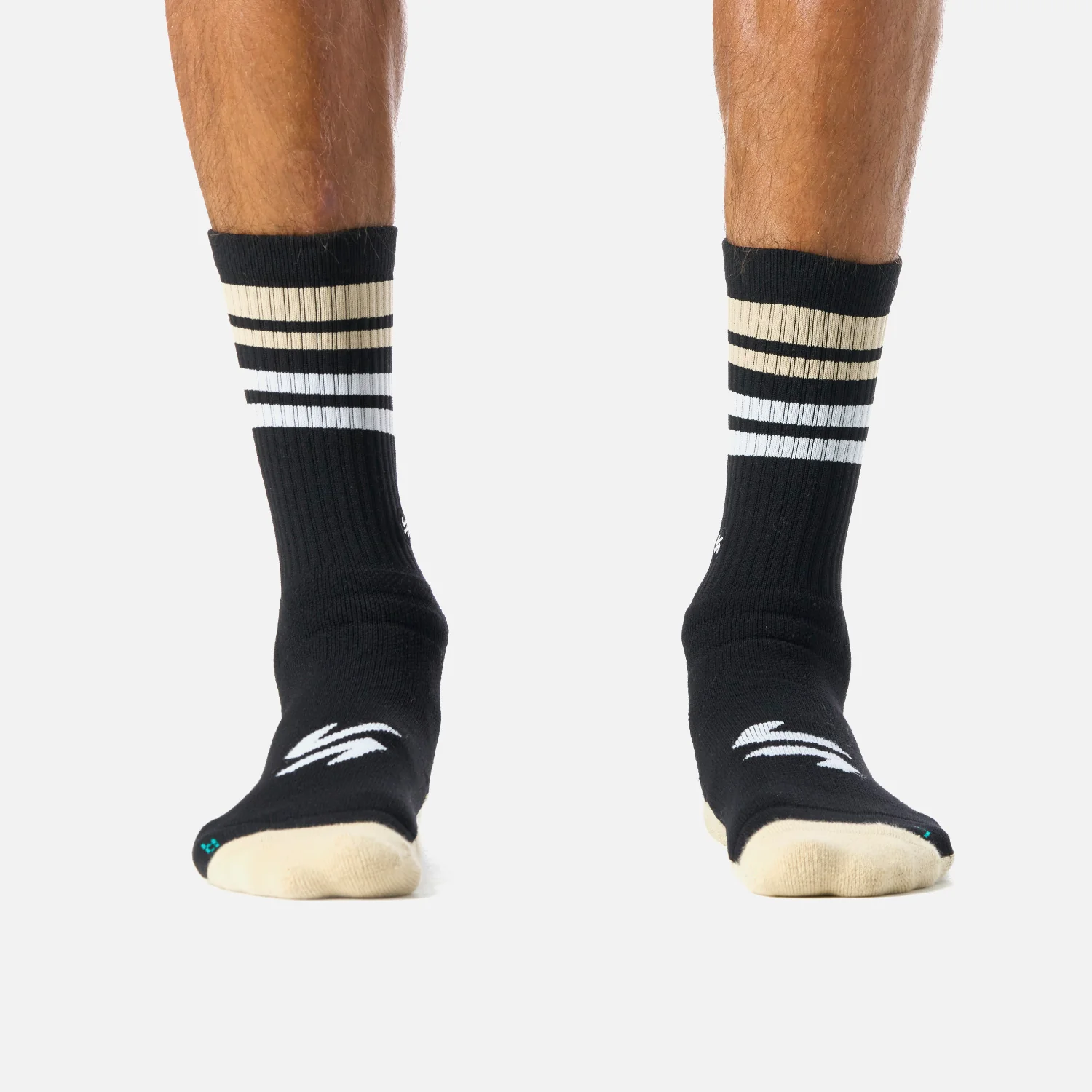 Calcetines Energic Duo Pack Mid Socks Beige / Blanco Vulcano - Image 3