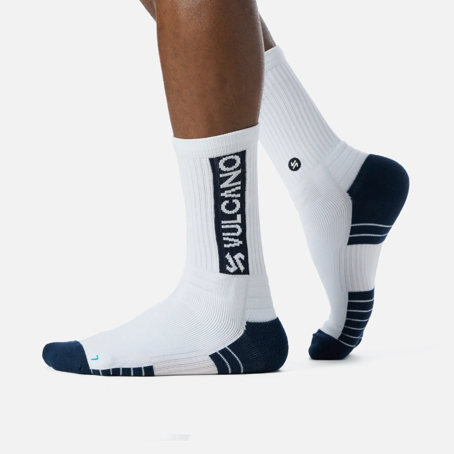 Calcetines Energic Duo Pack Mid Socks Beige / Blanco Vulcano - Image 4
