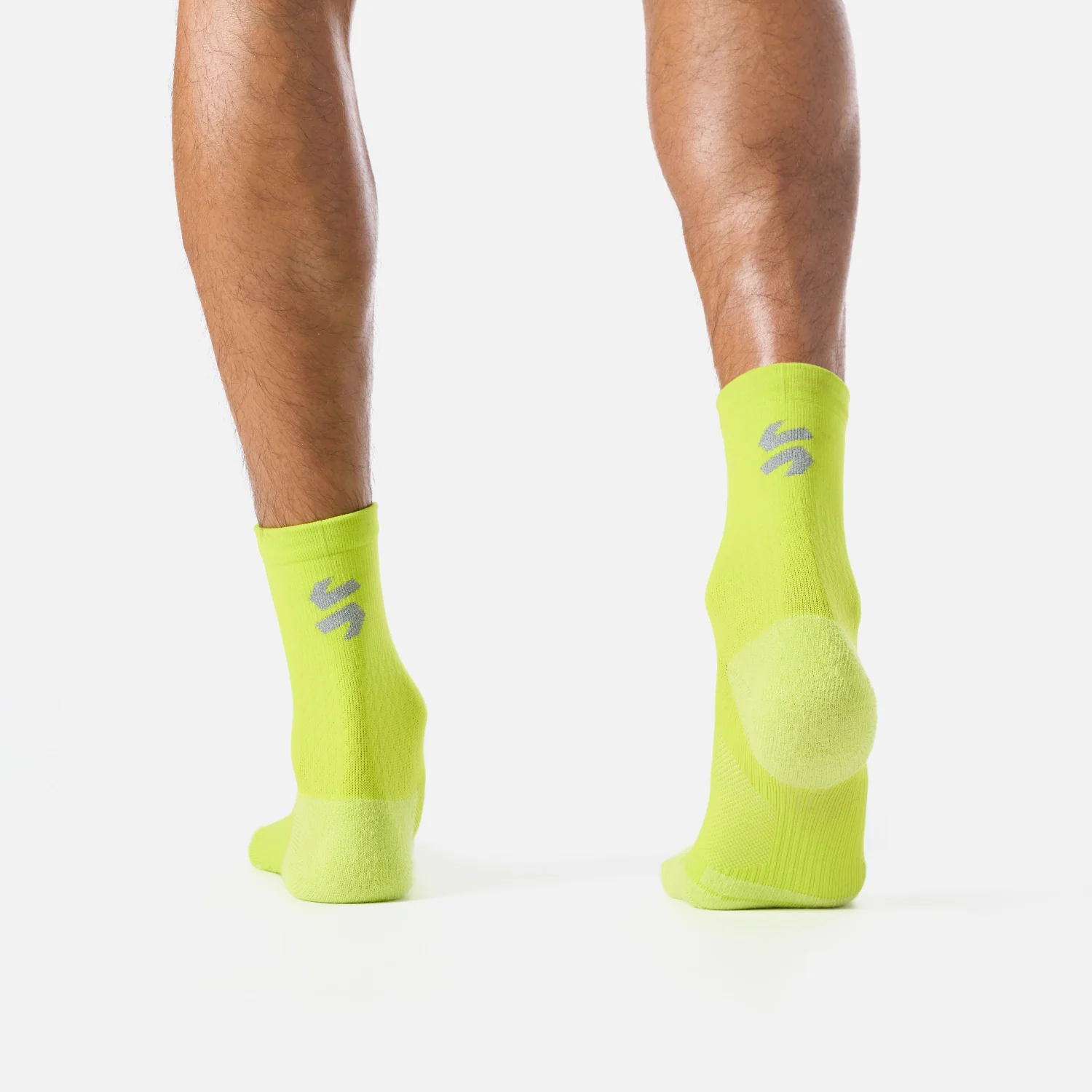Calcetines Hombre Stride Running Mid Socks Verde Vulcano - Image 2
