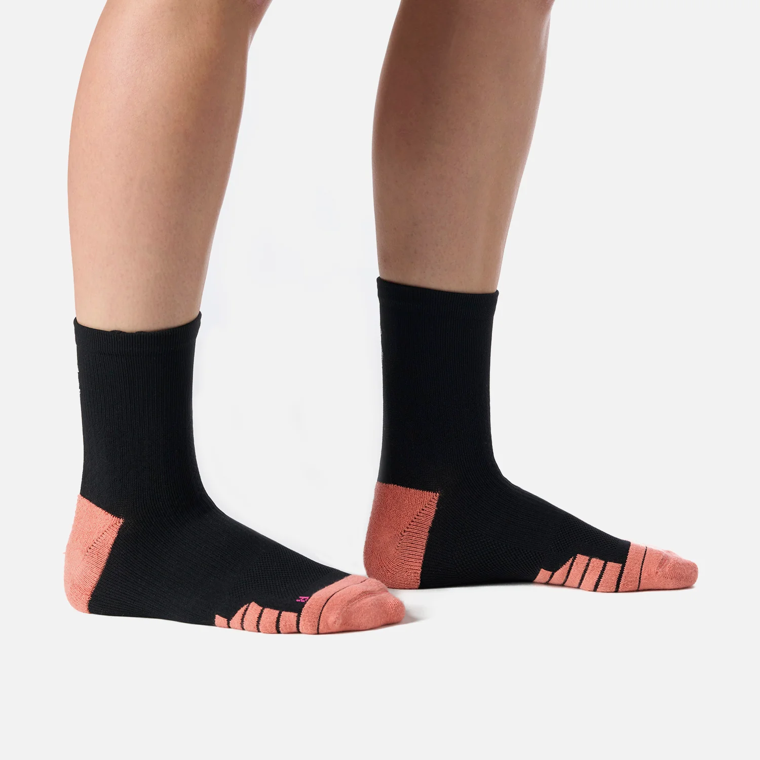 Calcetines Mujer Stride Running Mid Socks Negro Vulcano - Image 2