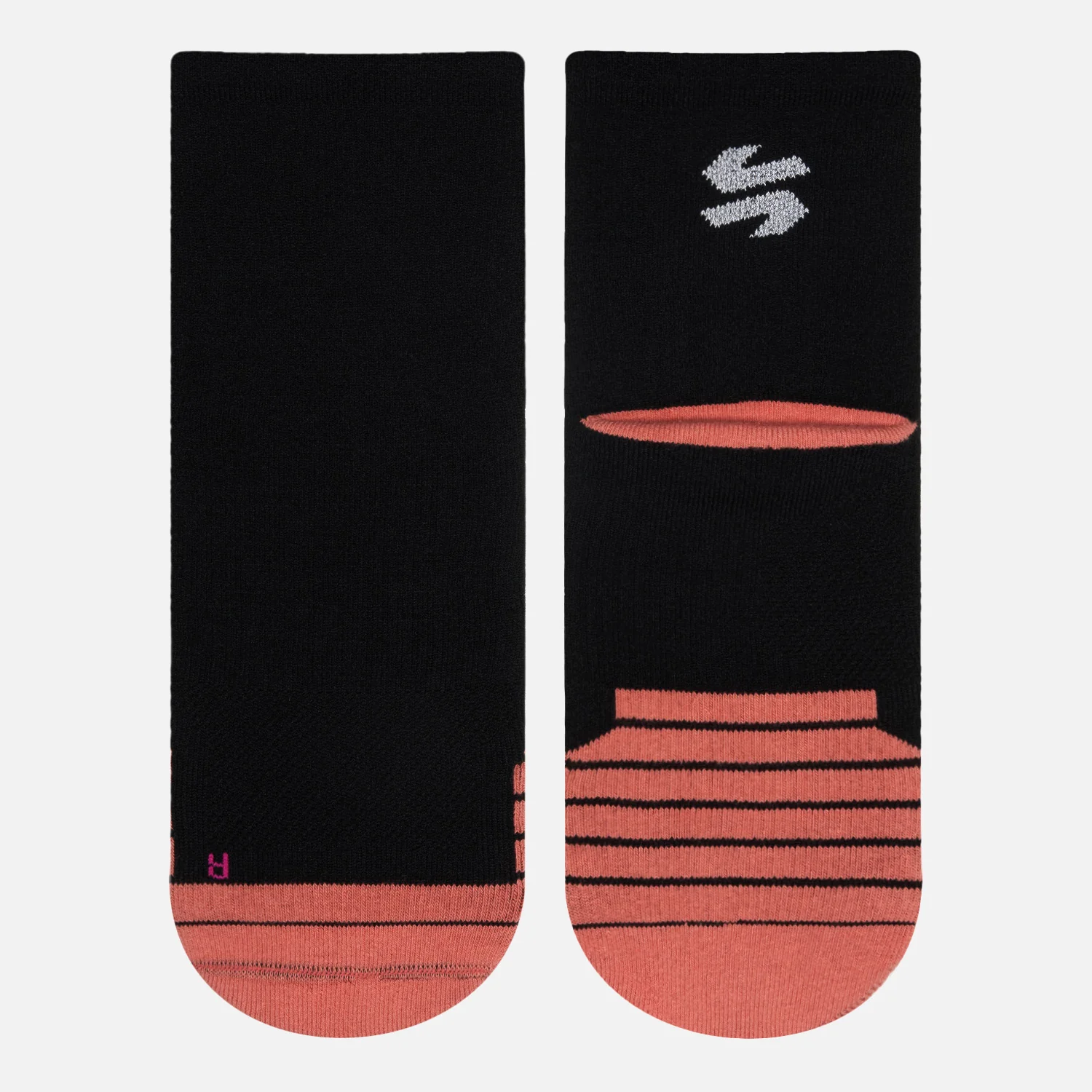 Calcetines Mujer Stride Running Mid Socks Negro Vulcano - Image 4