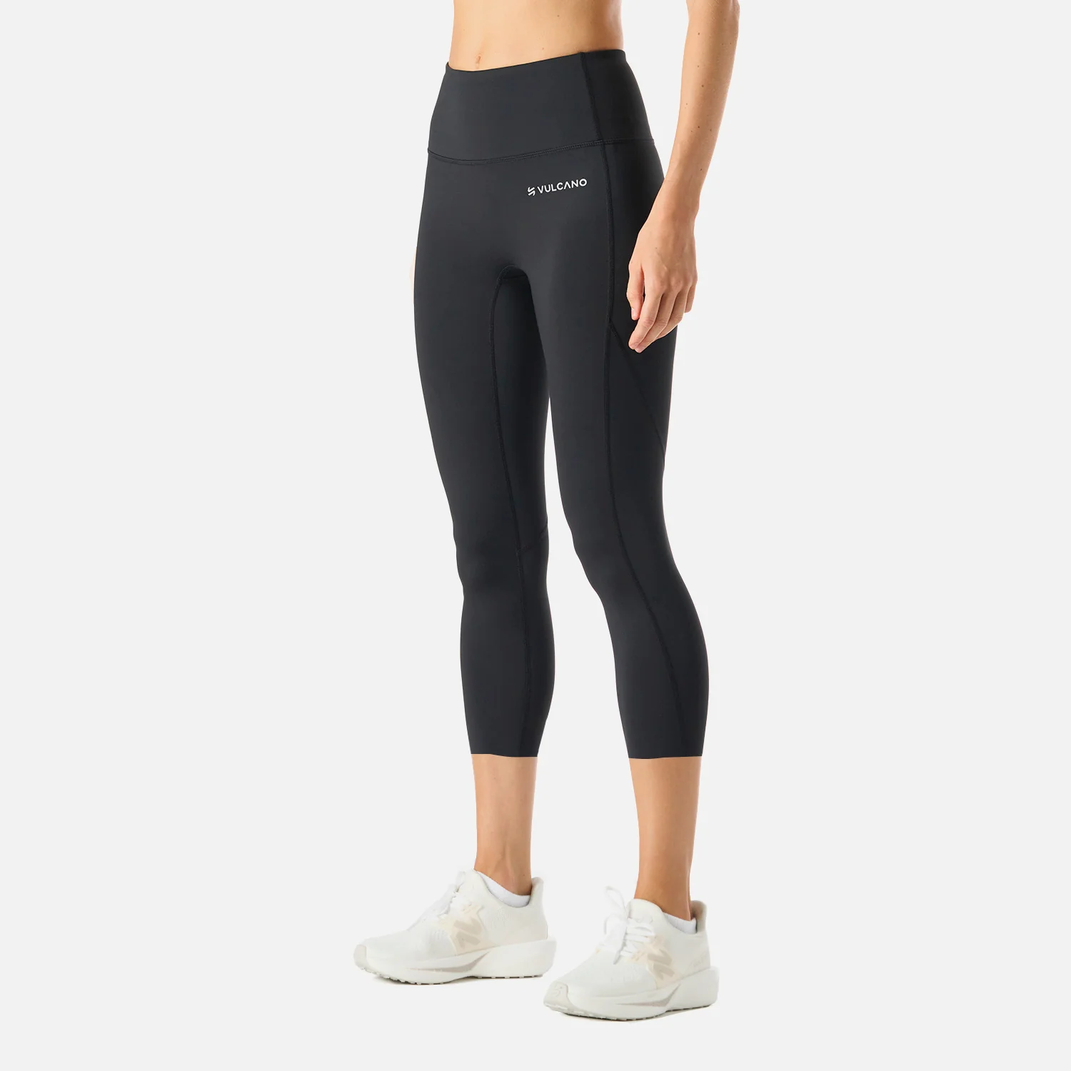 Calza Mujer Built To Move 3/4 High Rise Leggins Negro Vulcano - Image 2