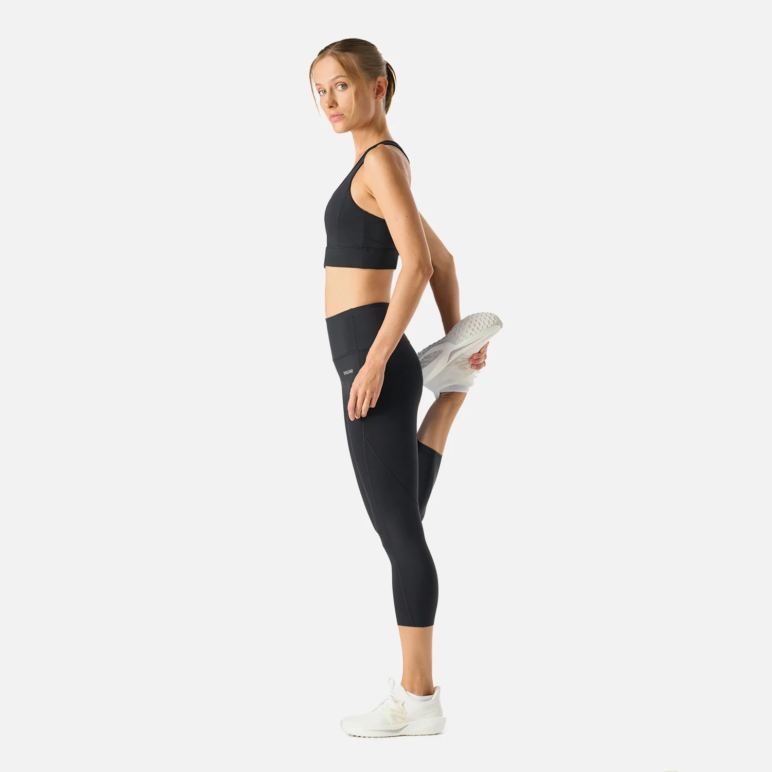 Calza Mujer Built To Move 3/4 High Rise Leggins Negro Vulcano - Image 3