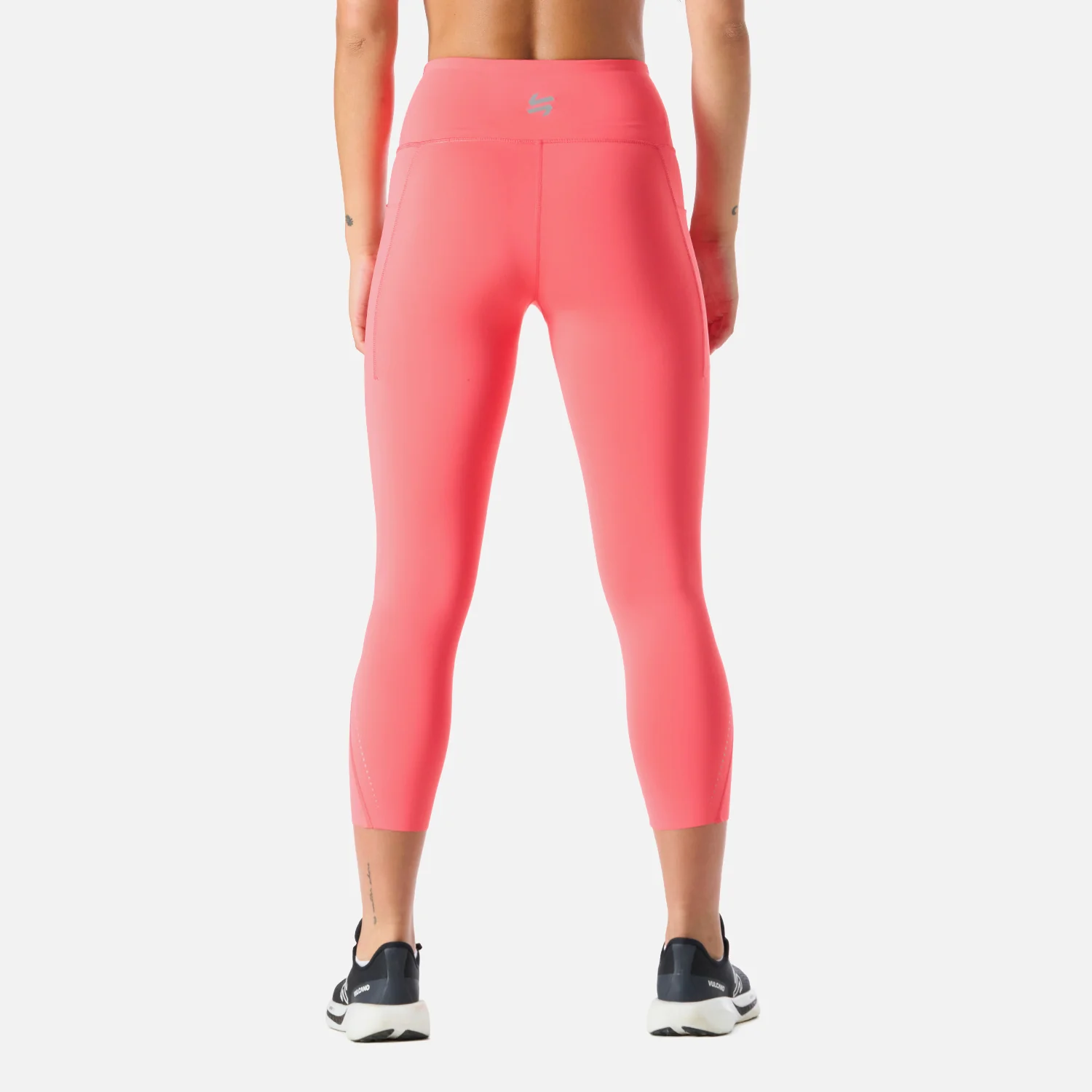 Calza Mujer Built To Move Compressive 3/4 Super High Rise Leggins Coral Vulcano - Image 4