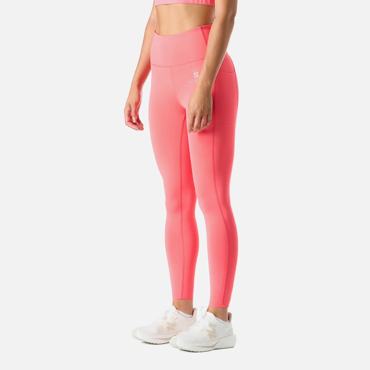 Calza Mujer Built To Move Compressive 7/8 Super High Rise Leggins Coral Vulcano - Image 2