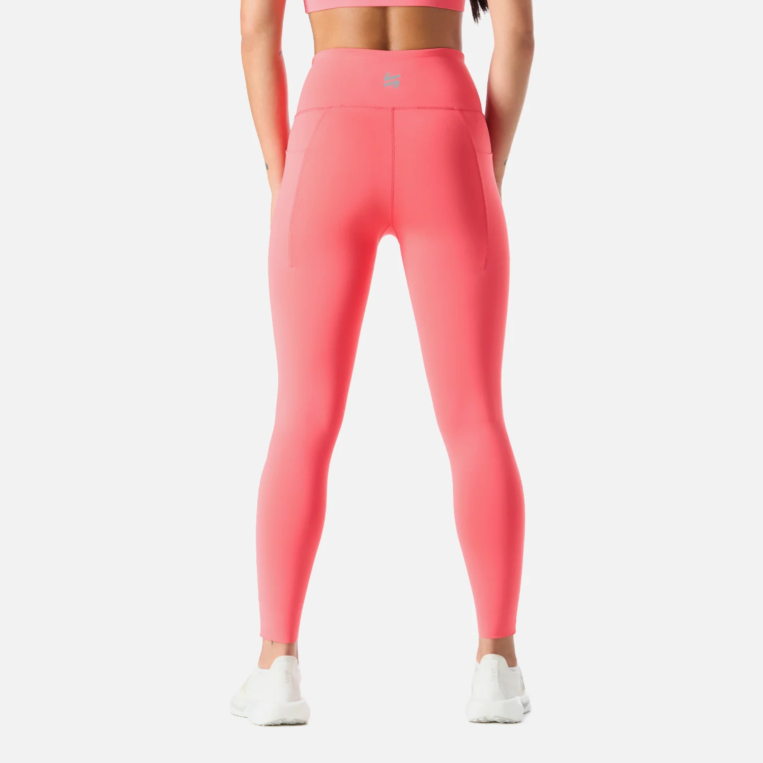 Calza Mujer Built To Move Compressive 7/8 Super High Rise Leggins Coral Vulcano - Image 4