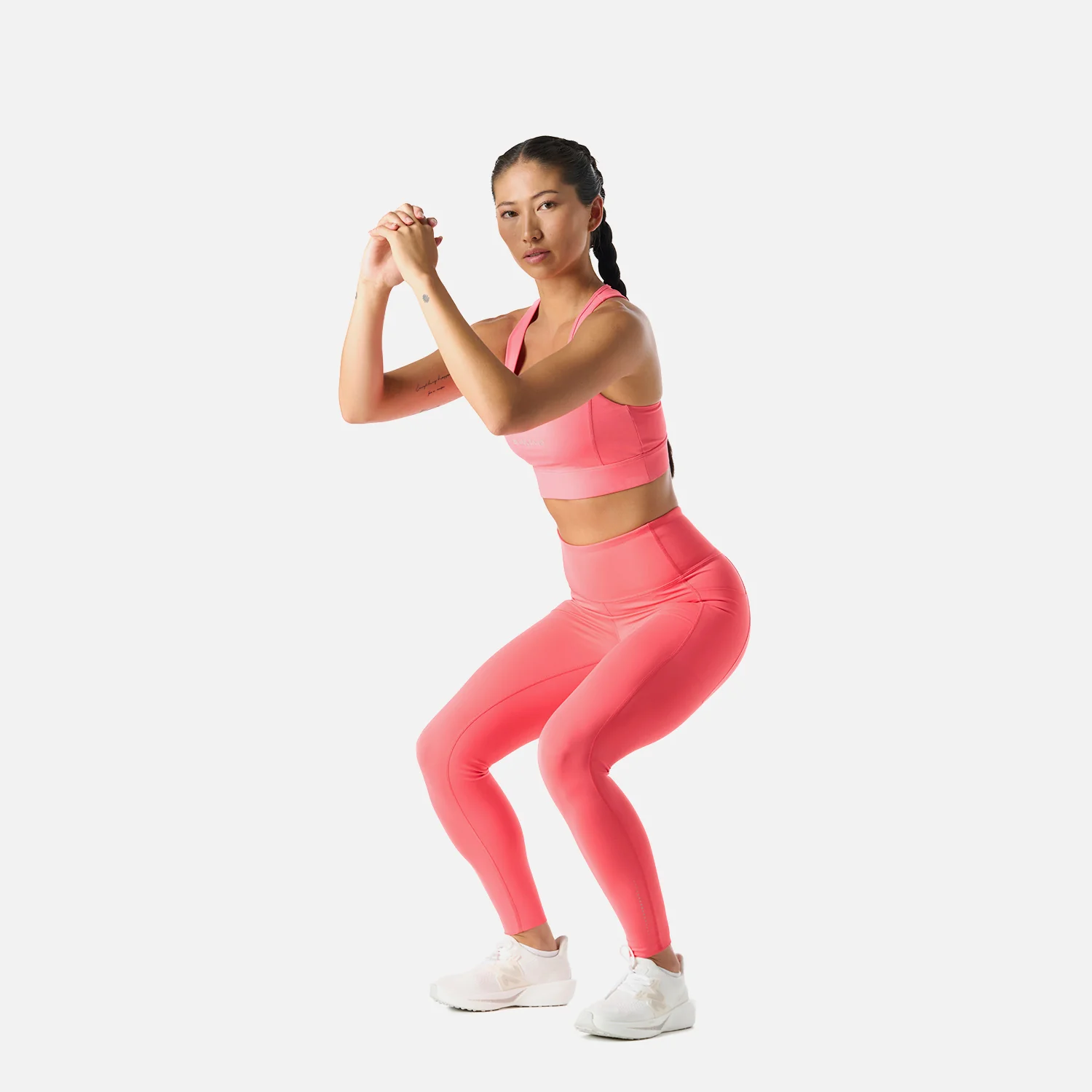Calza Mujer Built To Move Compressive 7/8 Super High Rise Leggins Coral Vulcano - Image 6
