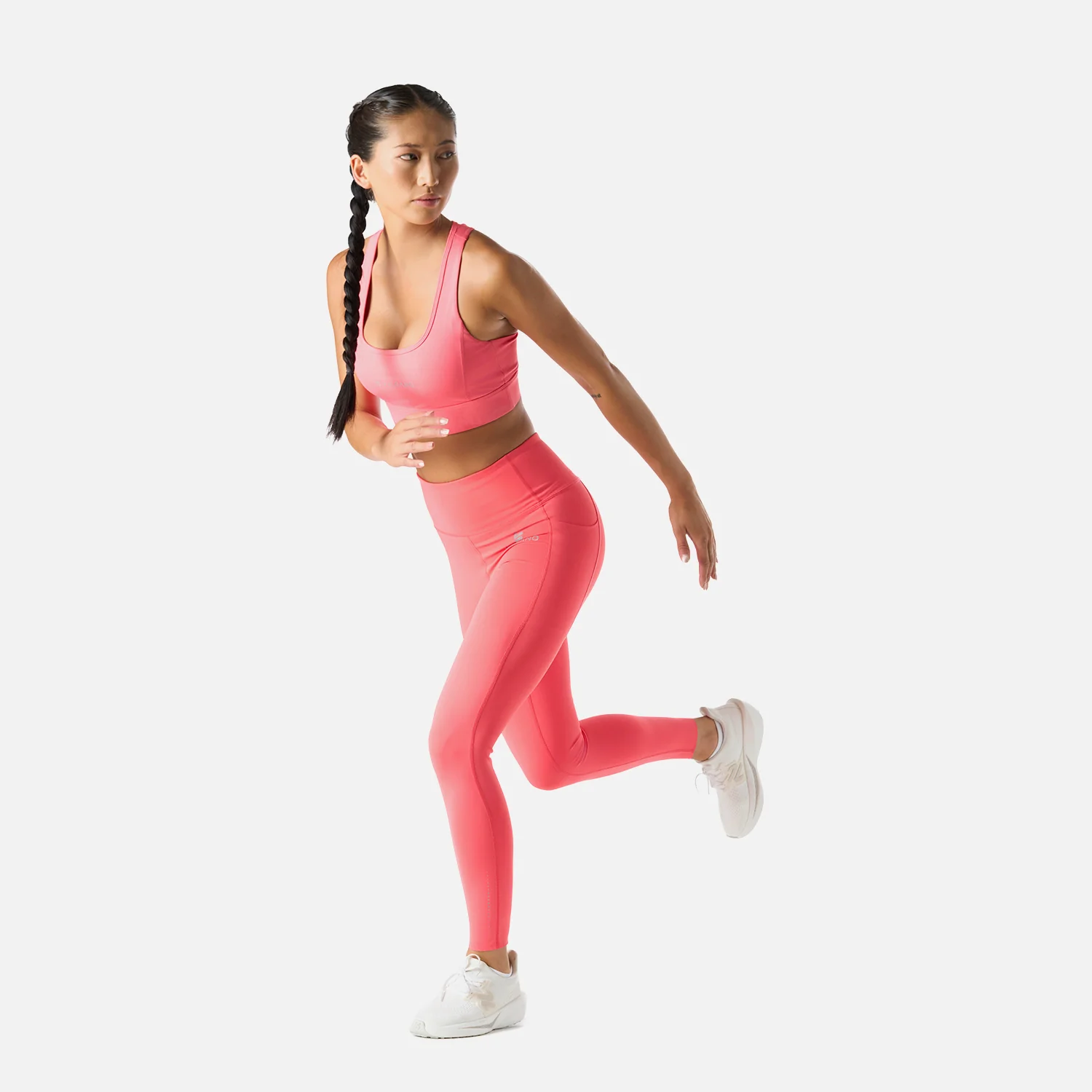 Calza Mujer Built To Move Compressive 7/8 Super High Rise Leggins Coral Vulcano - Image 7