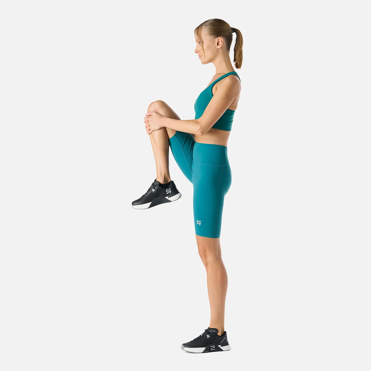 Calza Mujer Tempo Biker Super High Rise Leggins Petroleo Vulcano - Image 3