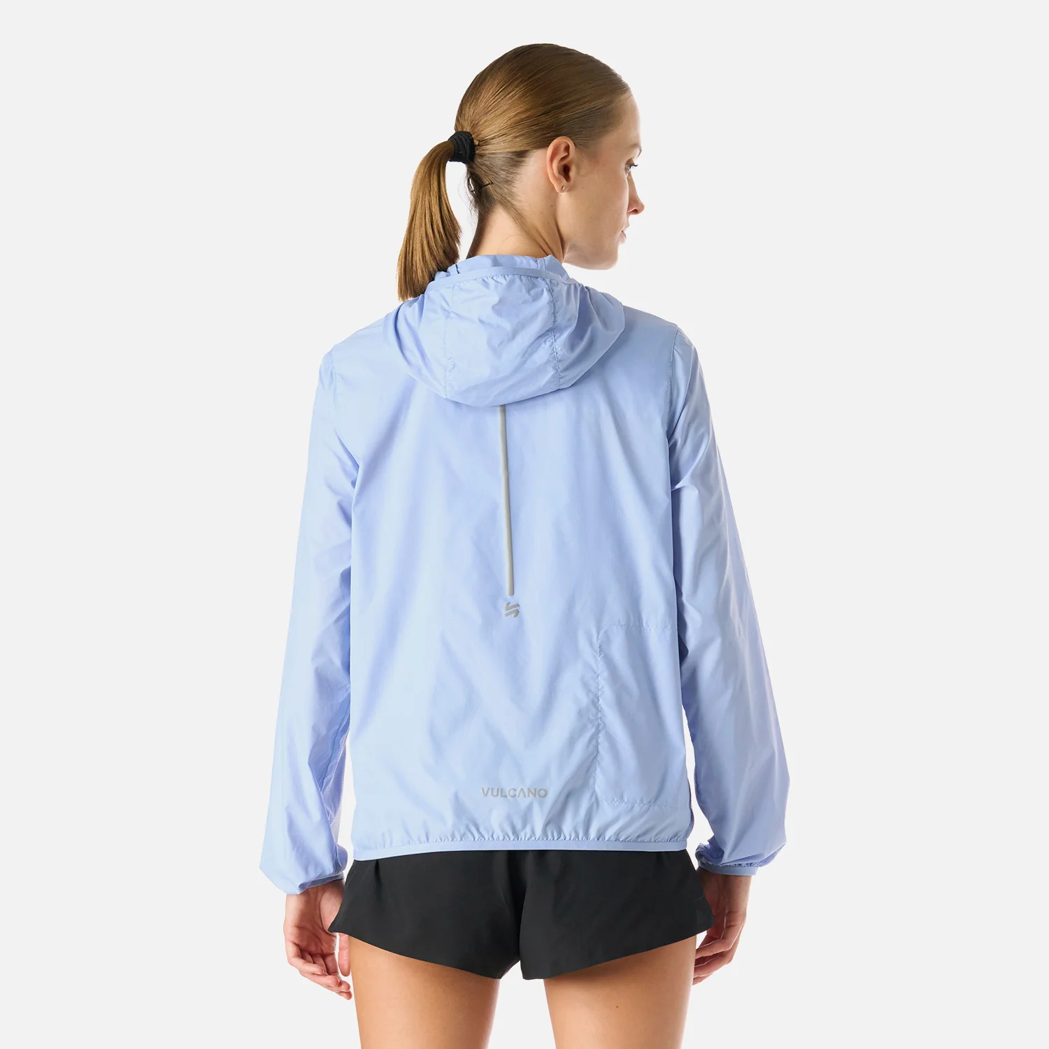 Chaqueta Mujer Built To Move Windbreaker Jacket Celeste Vulcano - Image 4