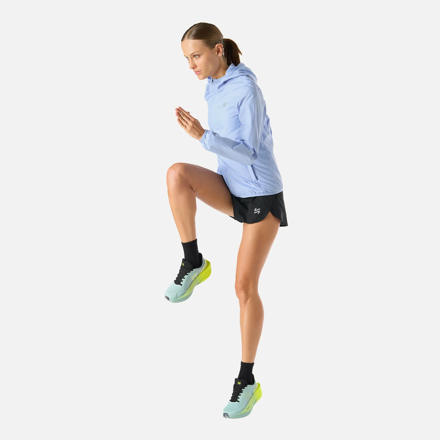 Chaqueta Mujer Built To Move Windbreaker Jacket Celeste Vulcano - Image 8