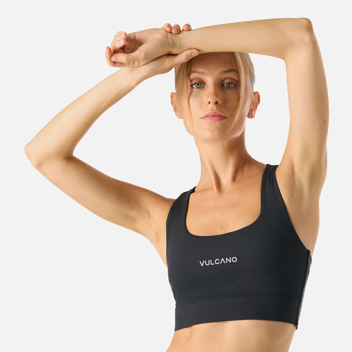 Peto Mujer Built To Move Light Support Bra Negro Vulcano - Image 6