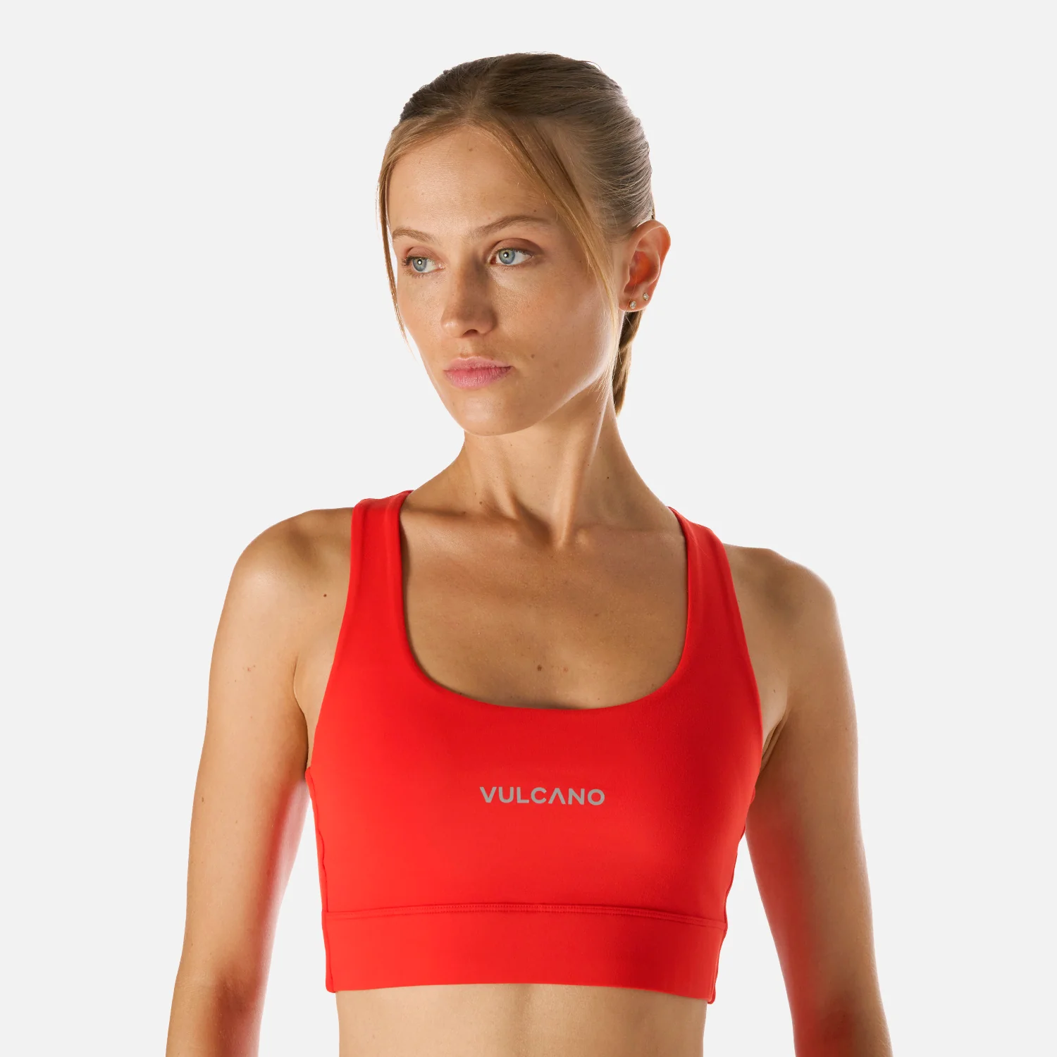 Peto Mujer Built To Move Light Support Bra Rojo Anaranjado Vulcano - Image 5