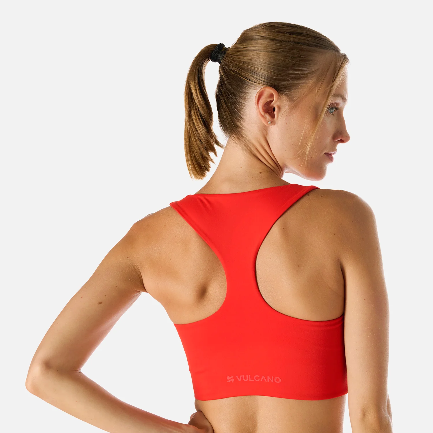 Peto Mujer Built To Move Light Support Bra Rojo Anaranjado Vulcano - Image 6