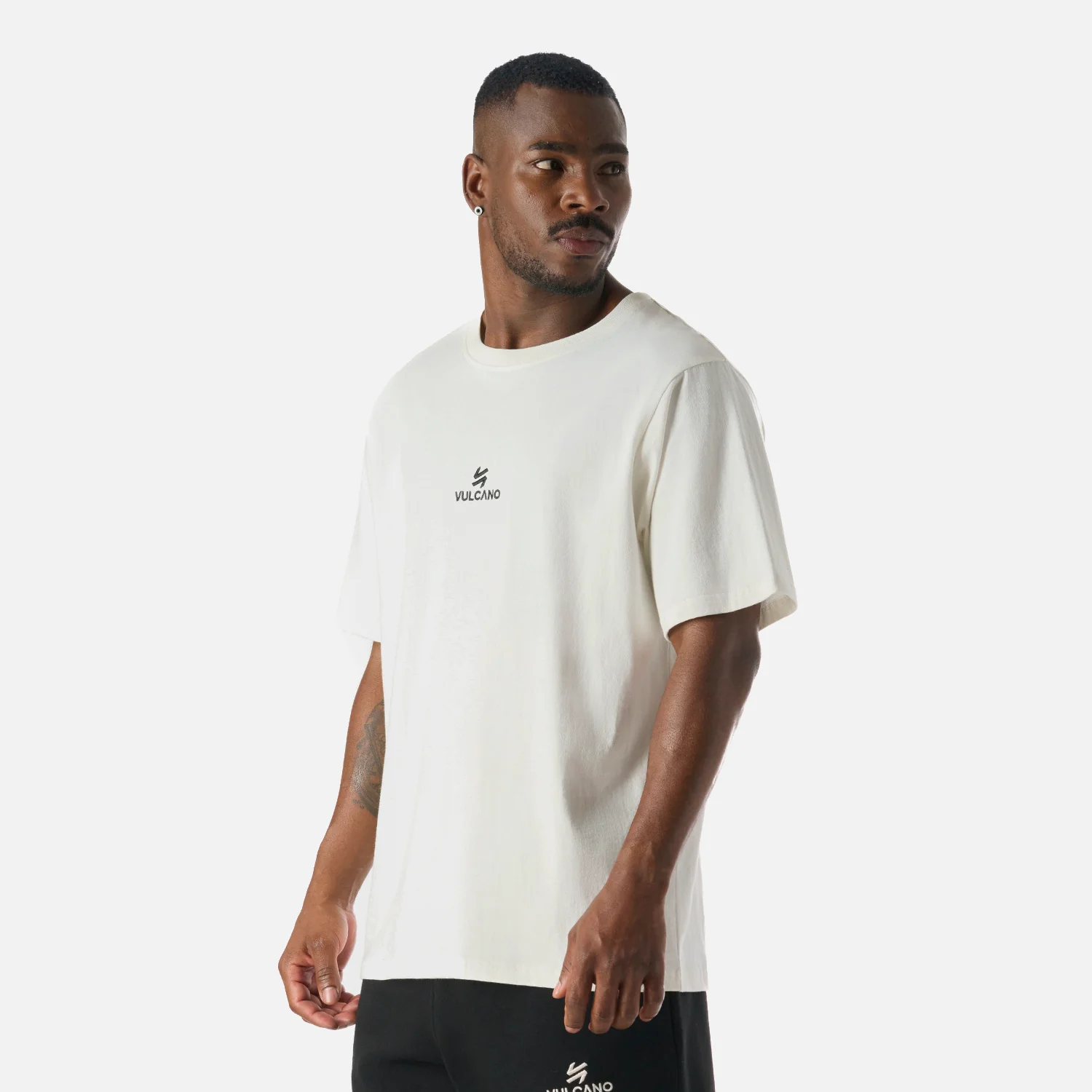 Polera Hombre Cool Down T-Shirt Blanco Vulcano - Image 2