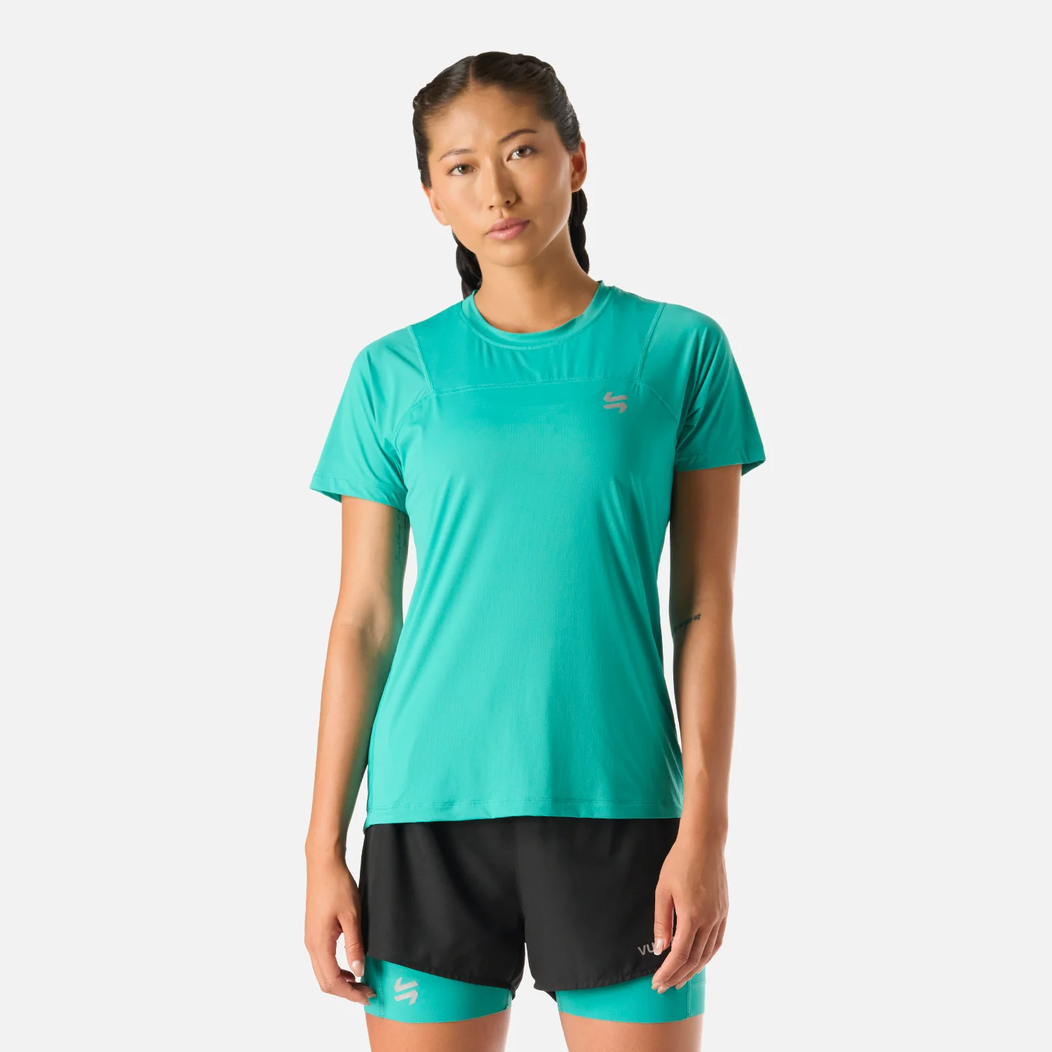 Polera Mujer Built To Move T-Shirt Turquesa Vulcano
