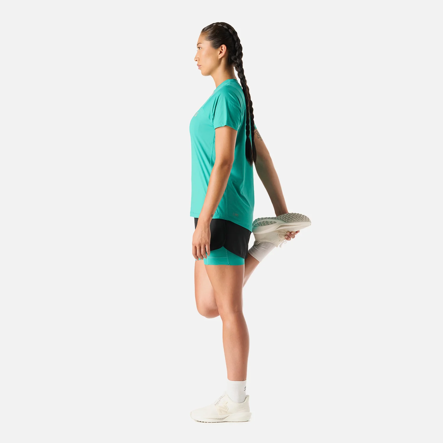 Polera Mujer Built To Move T-Shirt Turquesa Vulcano - Image 3