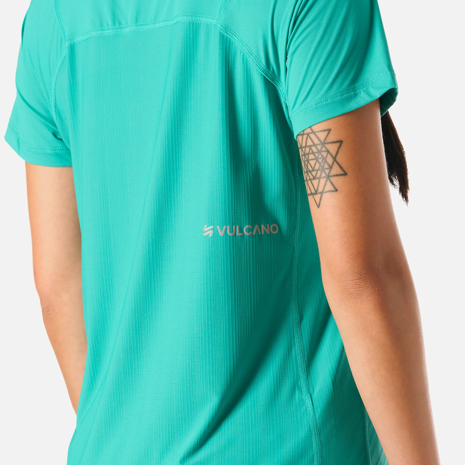 Polera Mujer Built To Move T-Shirt Turquesa Vulcano - Image 6
