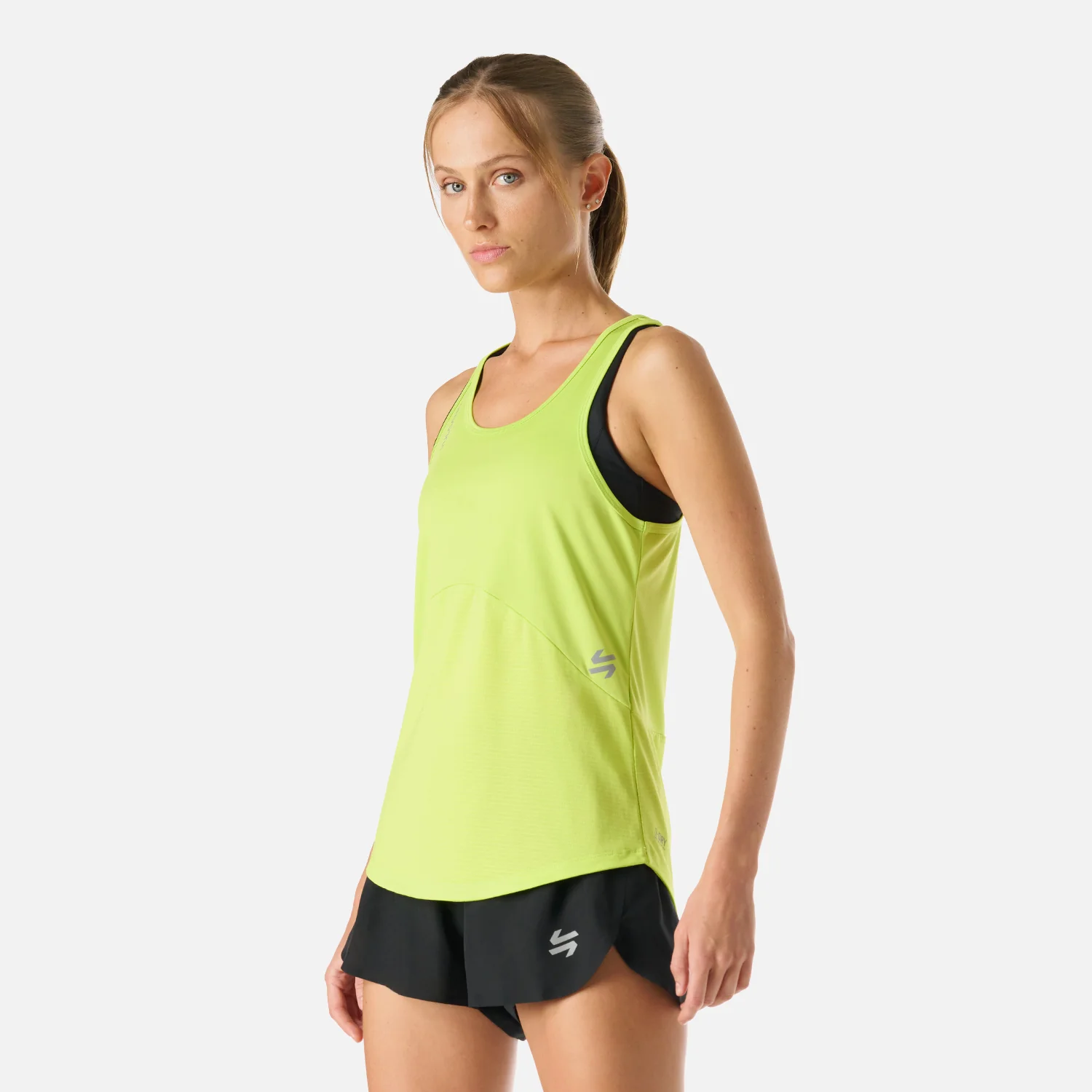 Polera Mujer Built To Move Tank Top Verde Lima Vulcano - Image 2