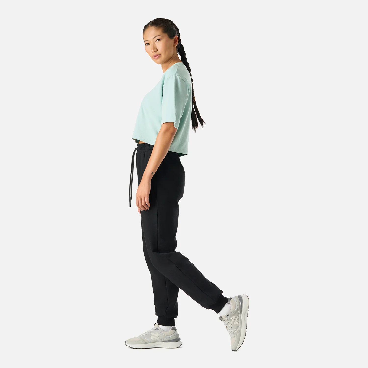 Polera Mujer Cool Down Crop T-Shirt Jade Vulcano - Image 3
