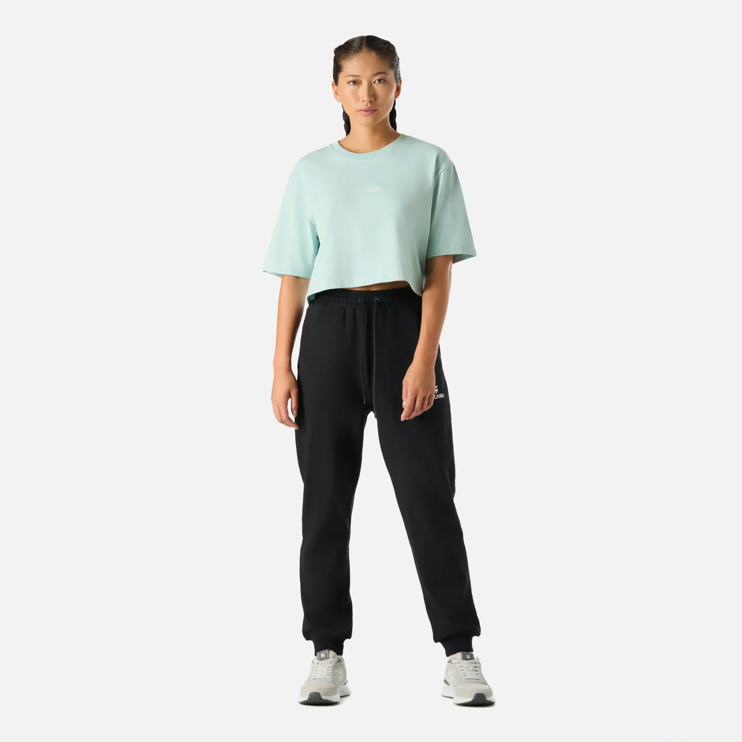 Polera Mujer Cool Down Crop T-Shirt Jade Vulcano - Image 6