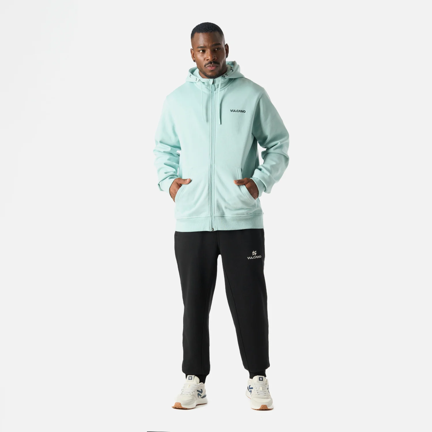 Polerón Hombre Cool Down Full Zip Sweatshirt Hoody Jade Vulcano - Image 7