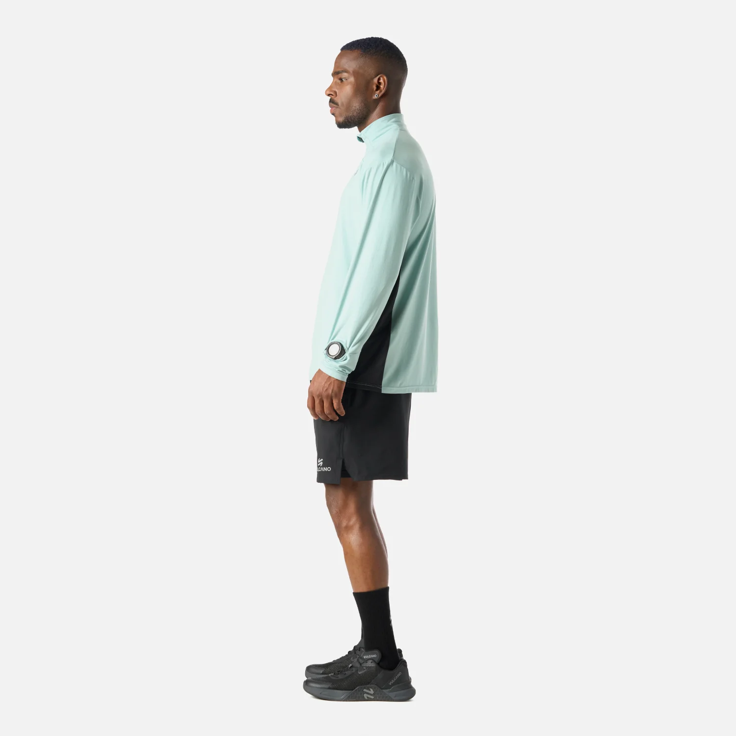 Polerón Hombre Tempo 1/4 Zip Midlayer Jade Vulcano - Image 3