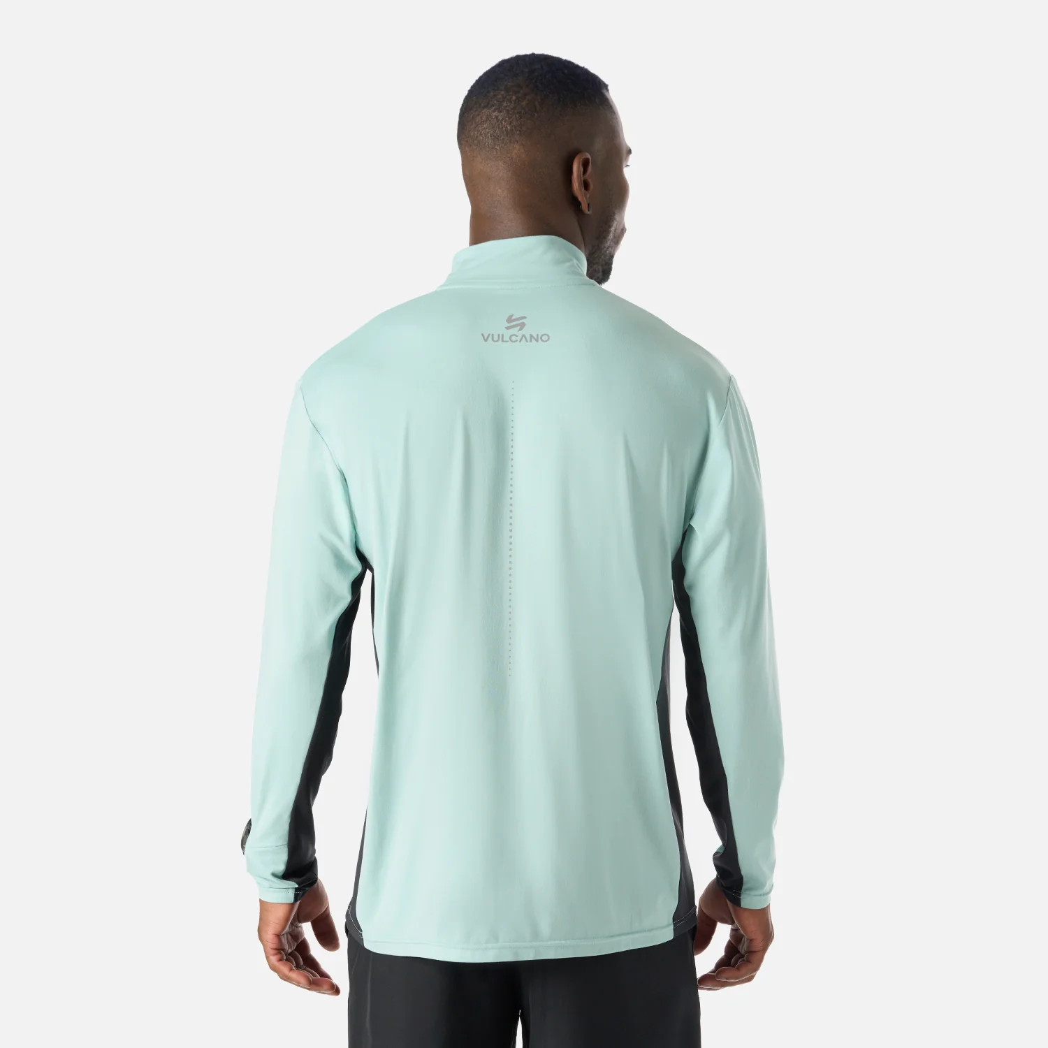 Polerón Hombre Tempo 1/4 Zip Midlayer Jade Vulcano - Image 4