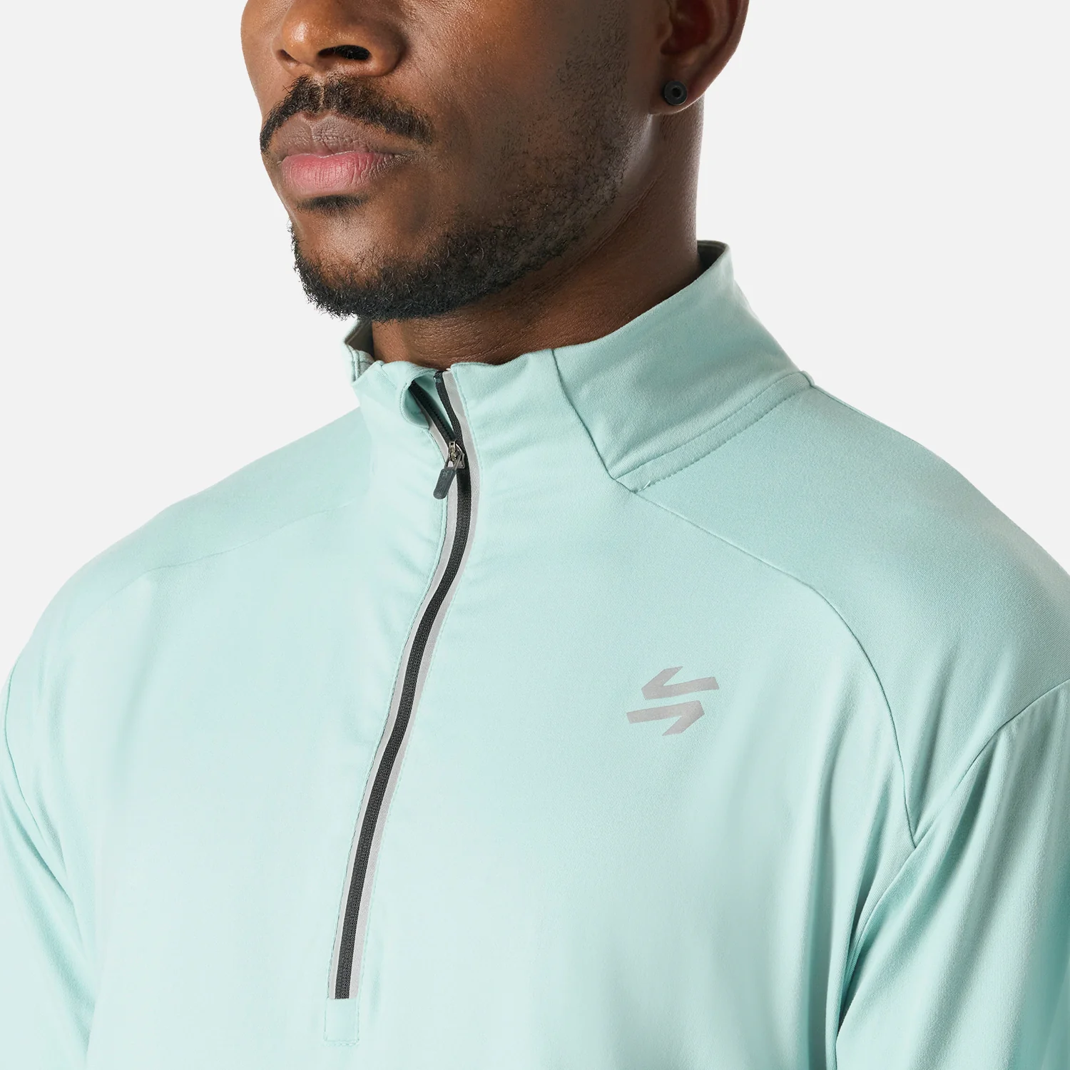 Polerón Hombre Tempo 1/4 Zip Midlayer Jade Vulcano - Image 5