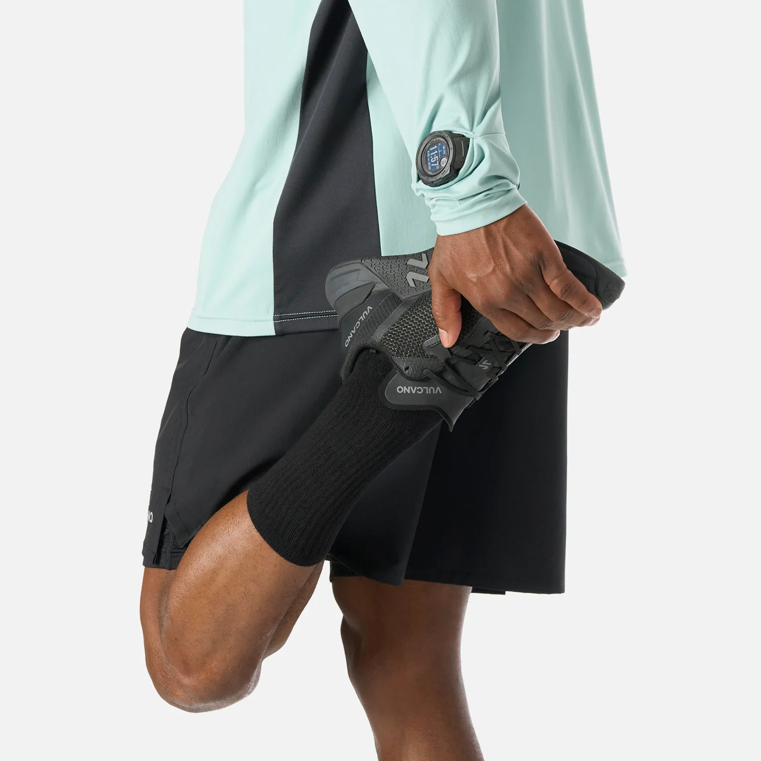 Polerón Hombre Tempo 1/4 Zip Midlayer Jade Vulcano - Image 6