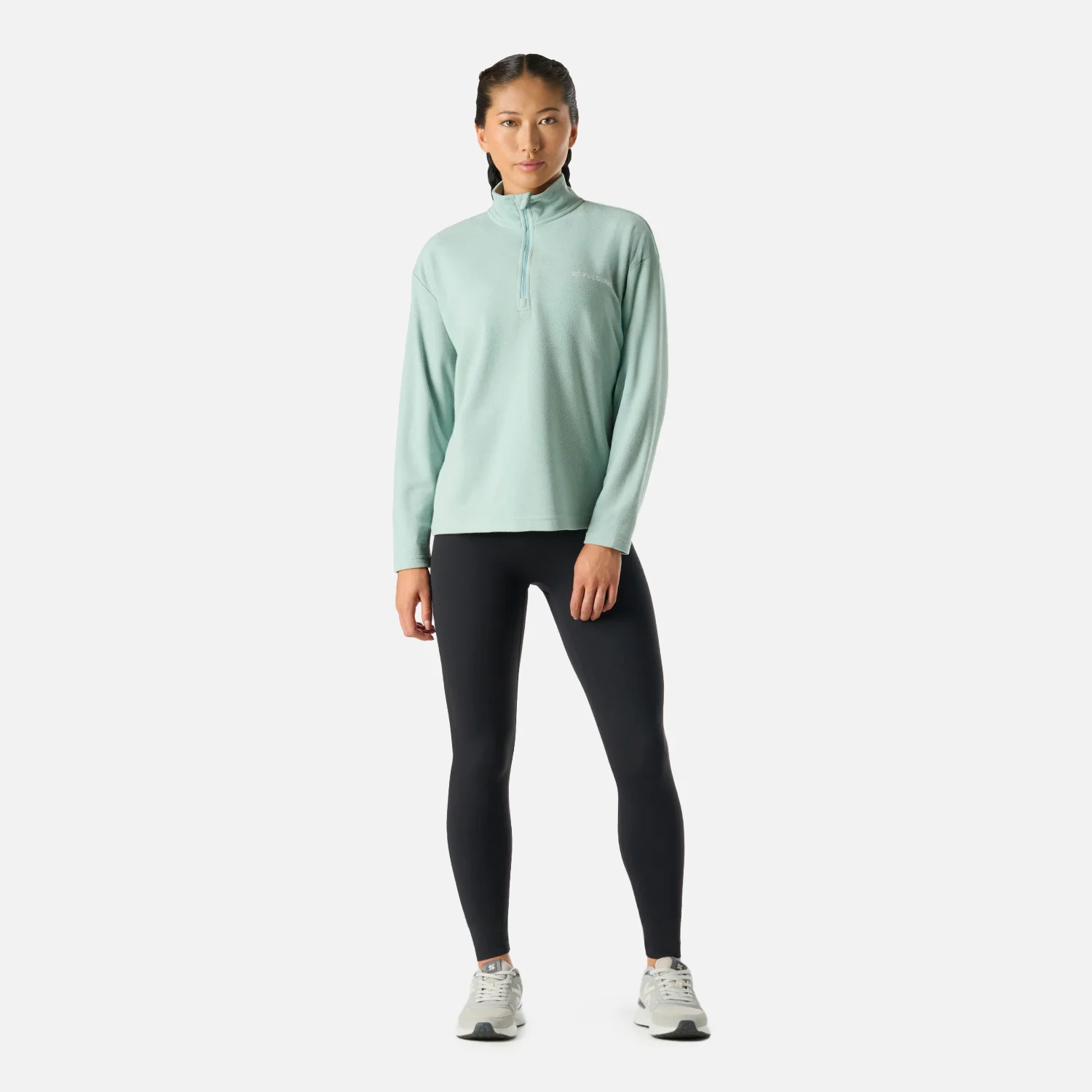Polerón Mujer Cool Down 1/4 Zip Fleece Jade Vulcano - Image 7