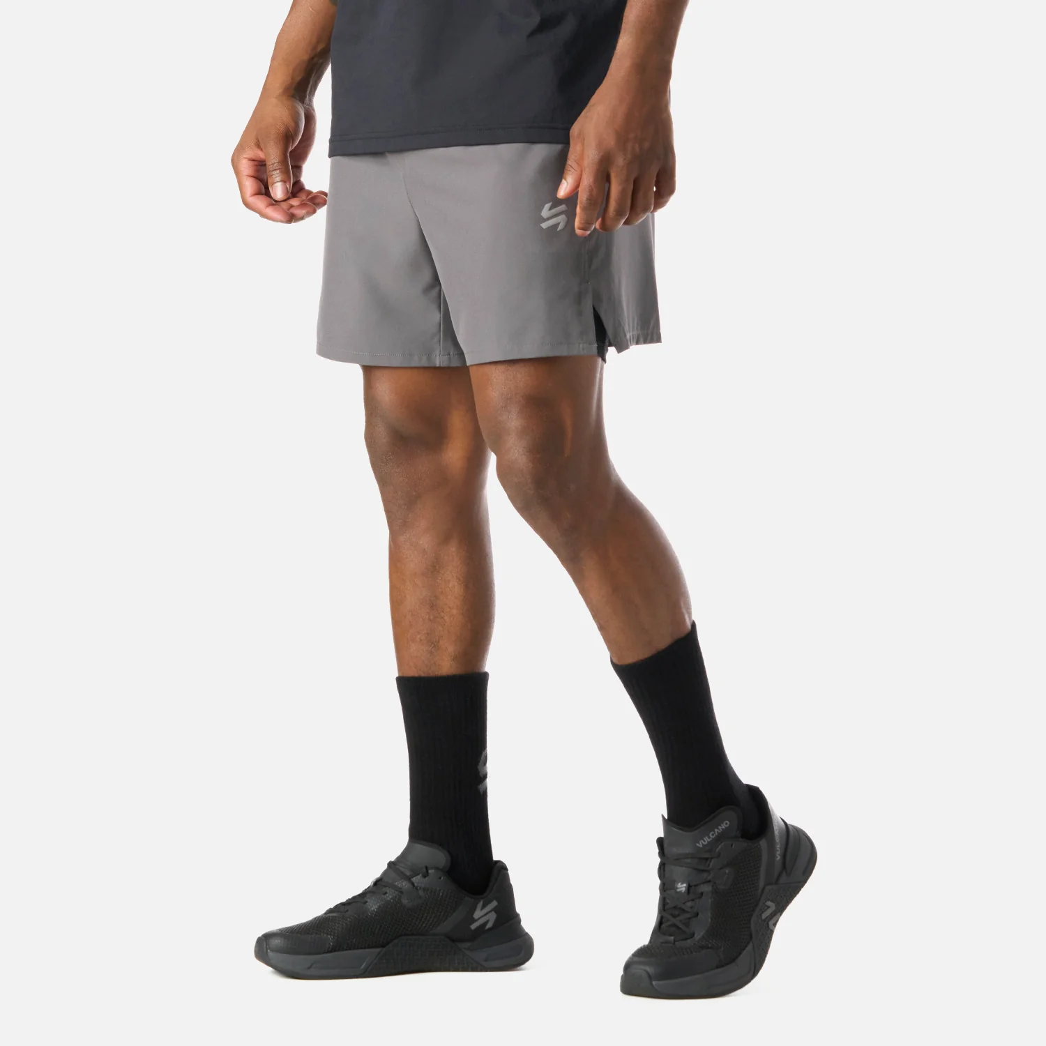 Shorts Hombre Built To Move 2-in-1 5" Shorts Gris Medio Vulcano - Image 2